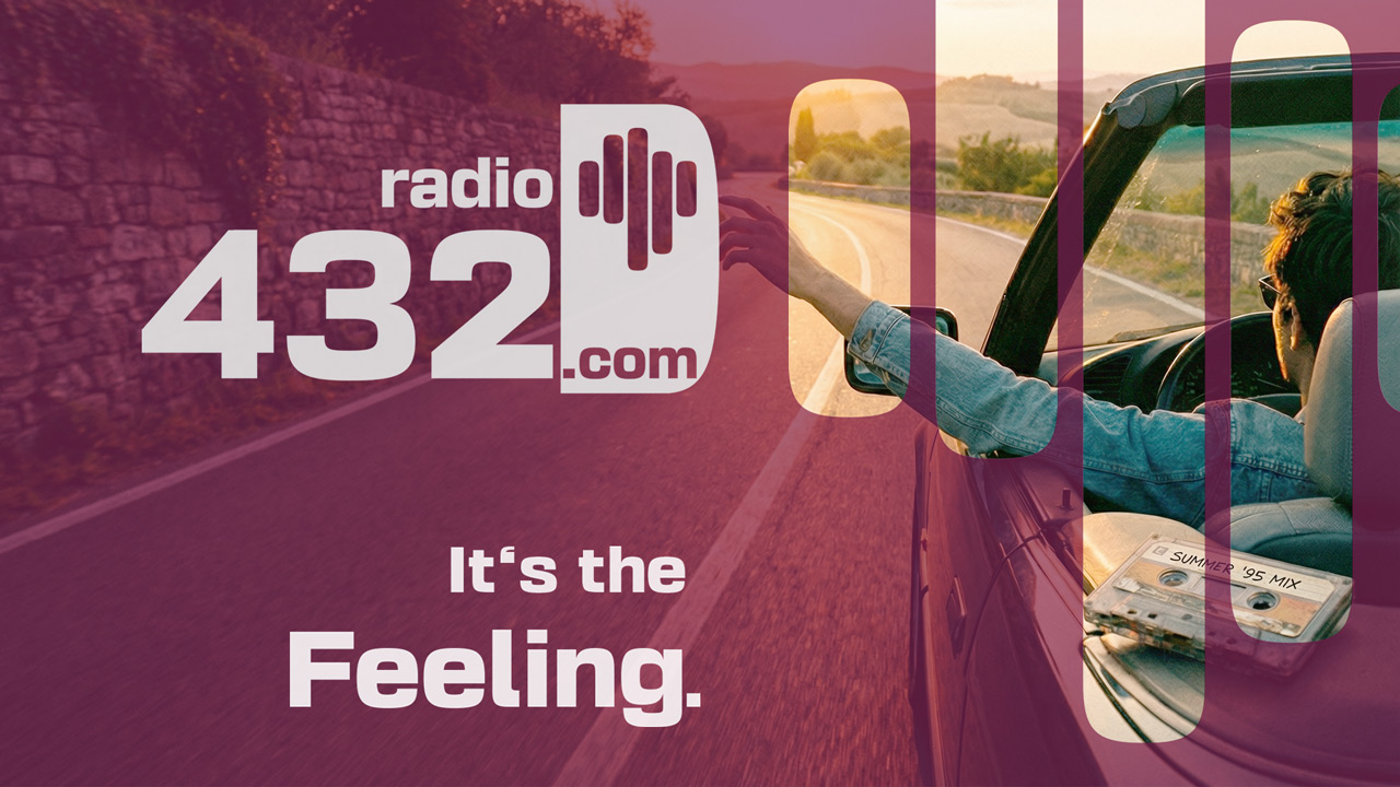 Keyvisual des Senders radio432 – werbefreies Radio in 432 Hz